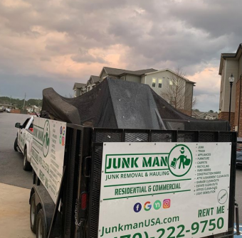 Junk Man Junk removal and Hauling providing a client with apartment clean out service. The best junk removal services in the Metro Atlanta area